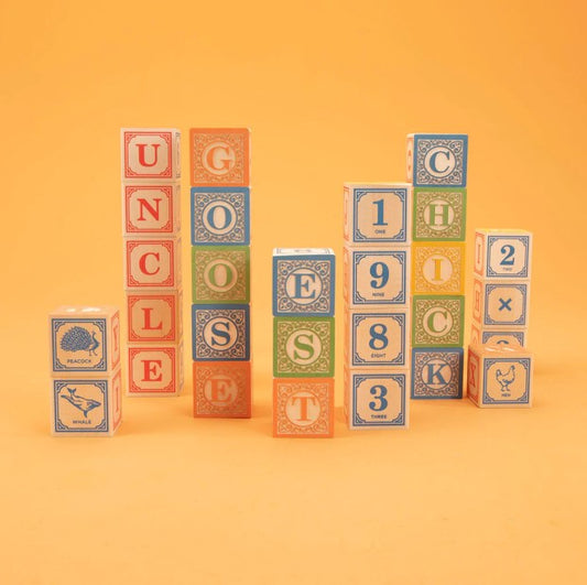 Beautifully made and fun wooden blocks from Uncle Goose.