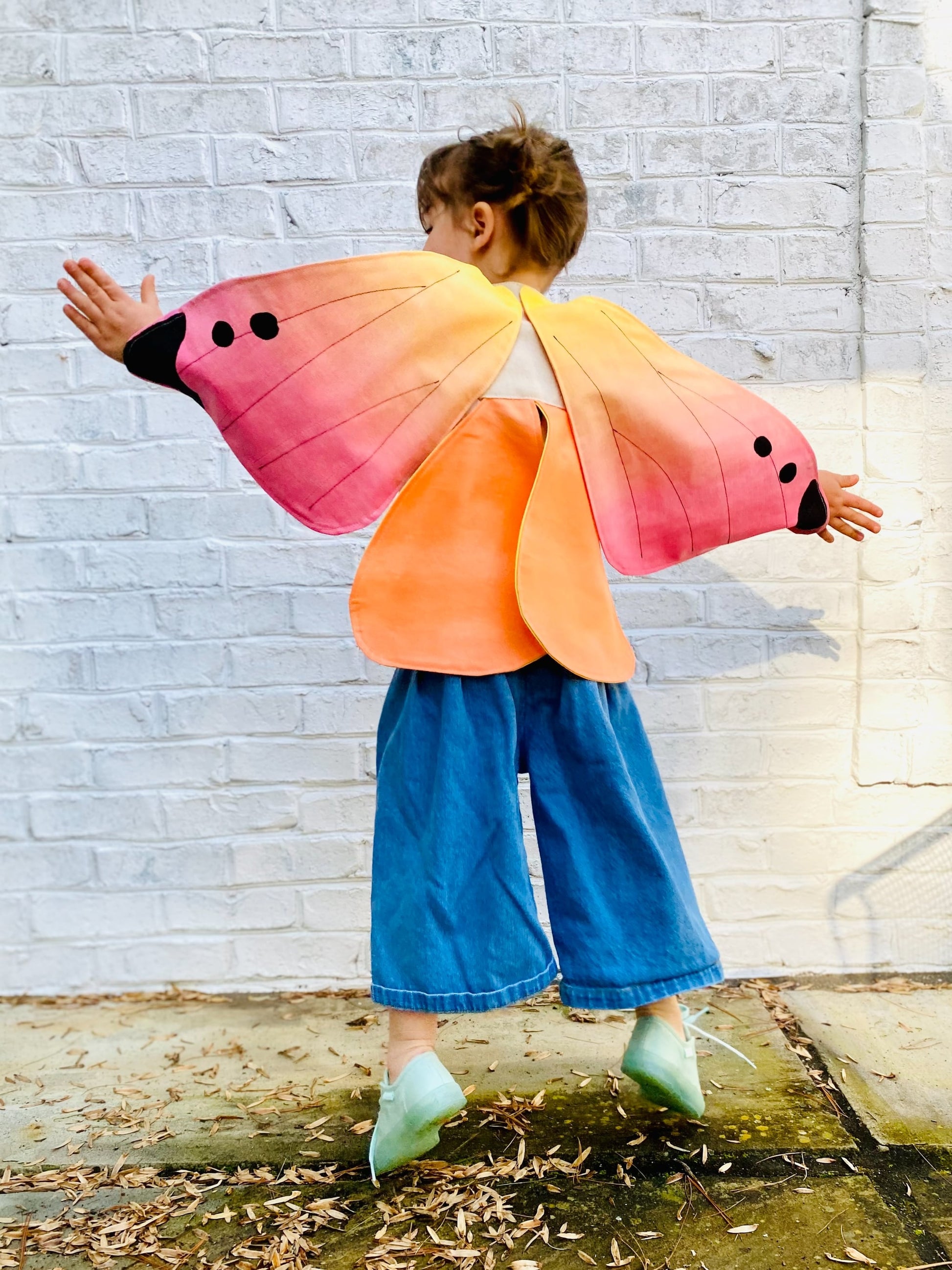 Girl fairy wings costume for imaginative play and dress up.