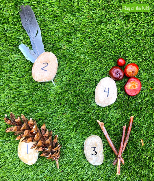 "Outdoor Play of the Wild" using a great example how to incorporate math outdoors in fun ways!