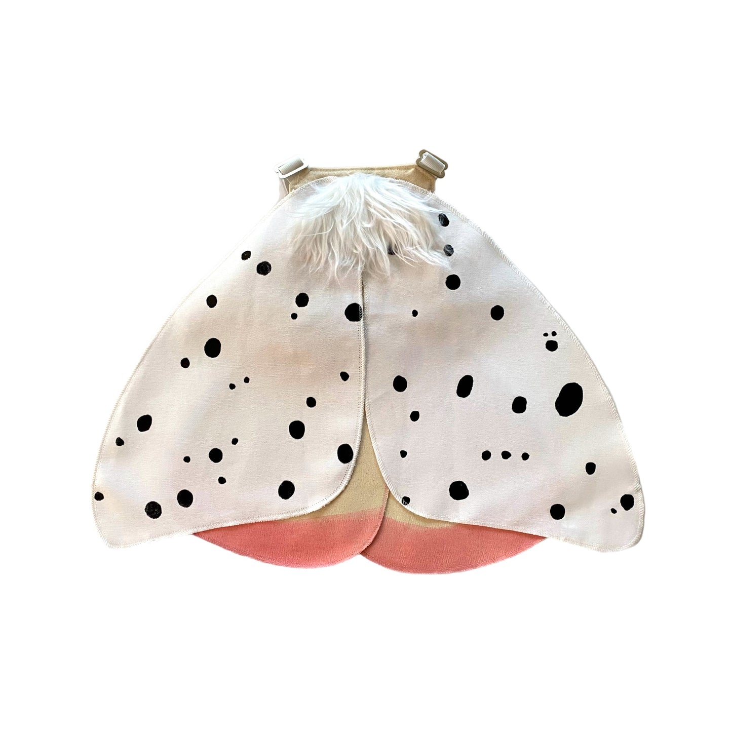 Kids furry white moth costume wings from Jack Be Nimble.