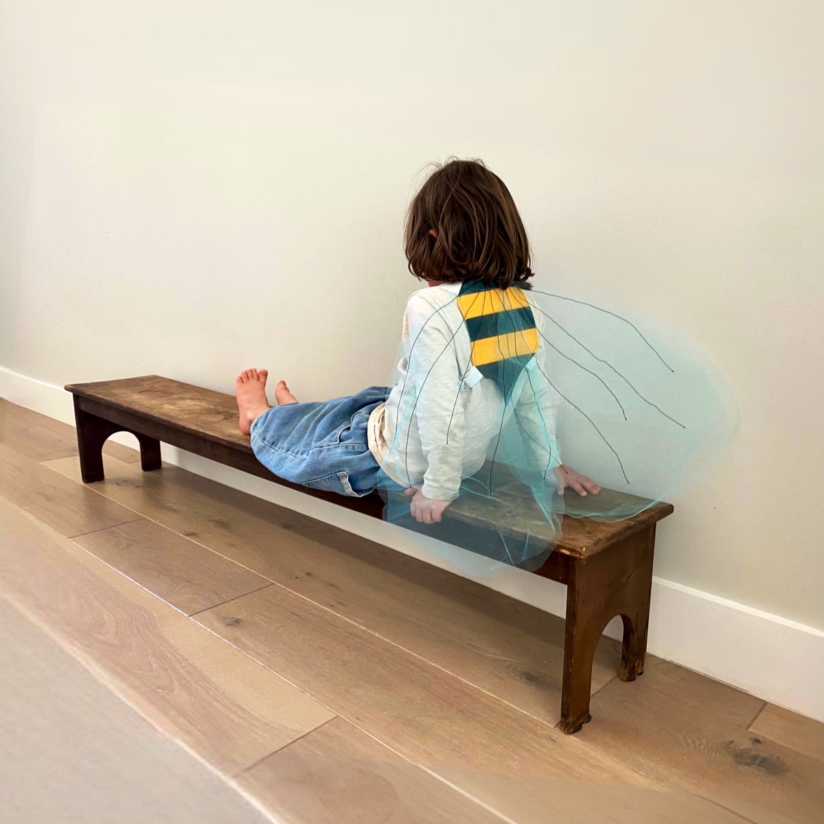 Kids cotton bumble bee costume wings by Jack Be Nimble.