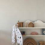 Plush moth toy with fur for kids pretend play.