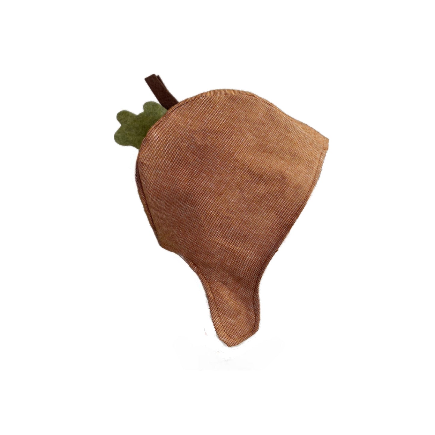 Acorn costume hat for outdoor pretend play.