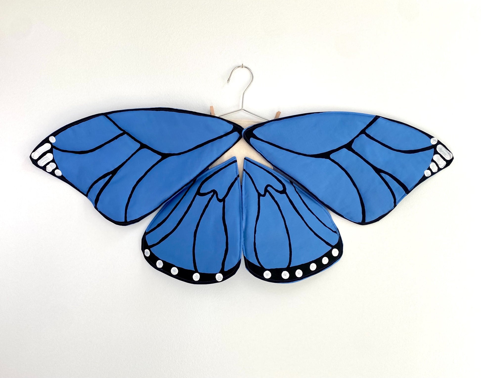 blue monarch butterfly wings