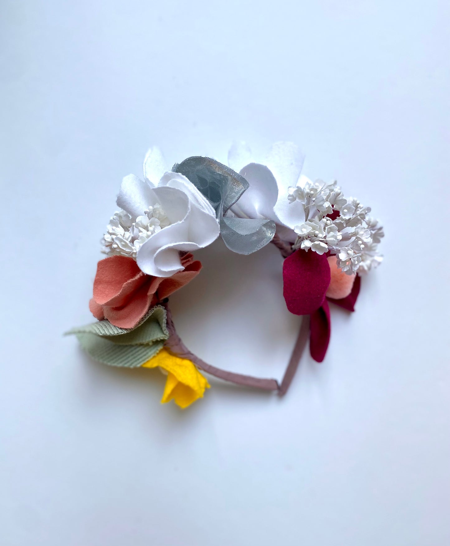 Handmade flower crown headband for fairies.