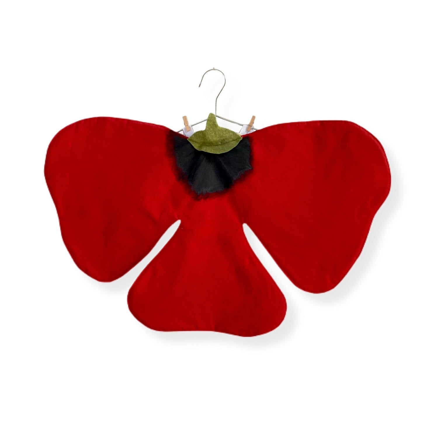 Red flower costume for kids and toddlers.