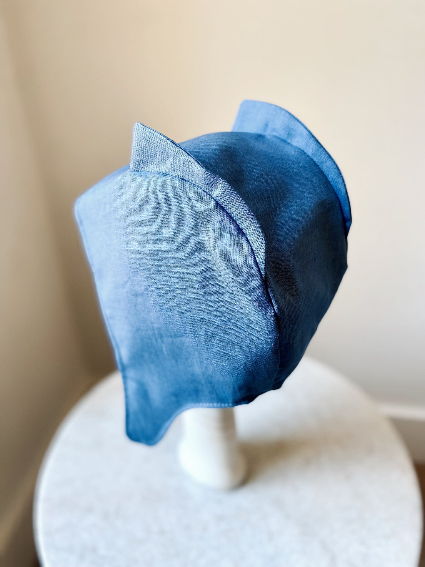 Blue stingray costume hat with fins for kids.