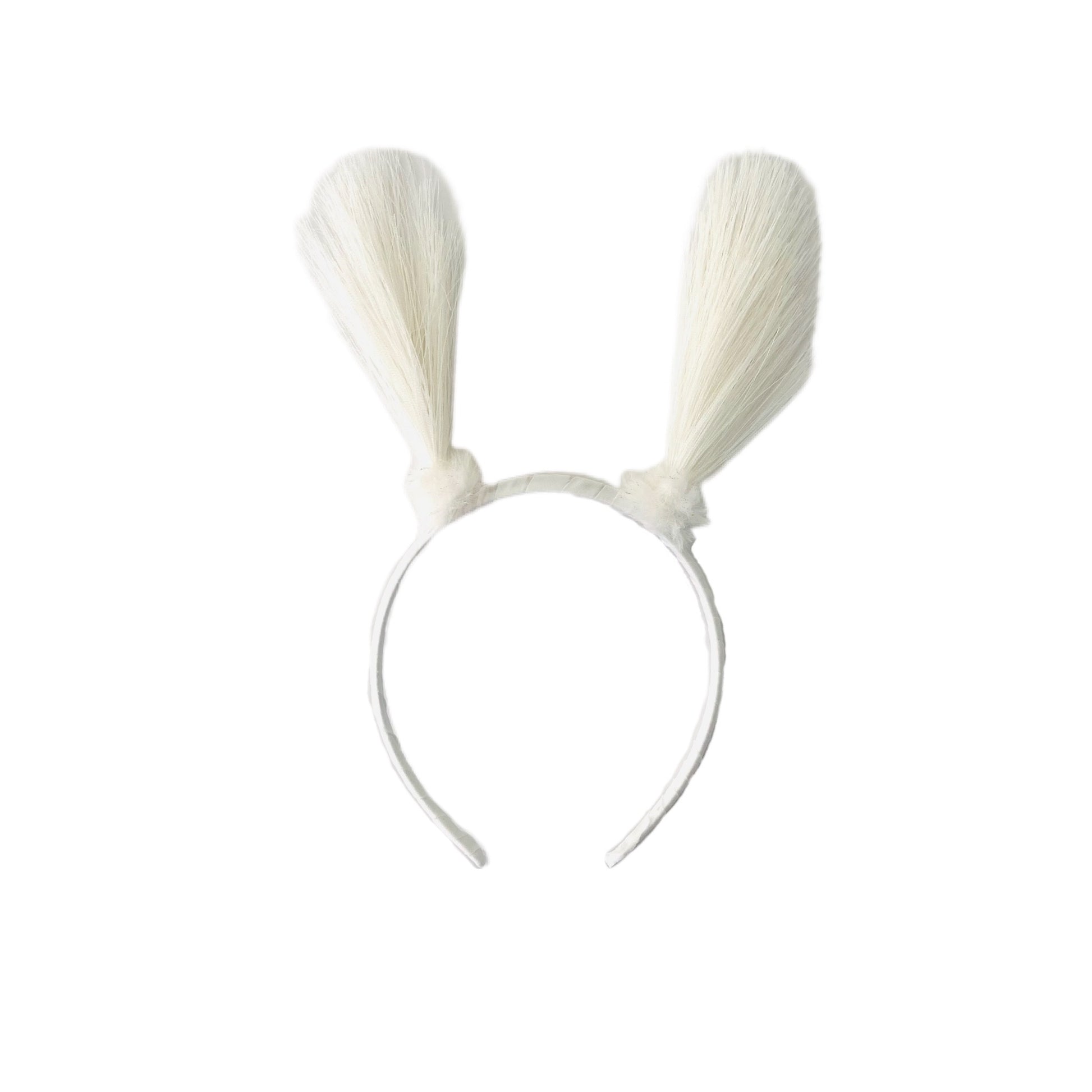 White moth costume antennae headband for kids and adults.