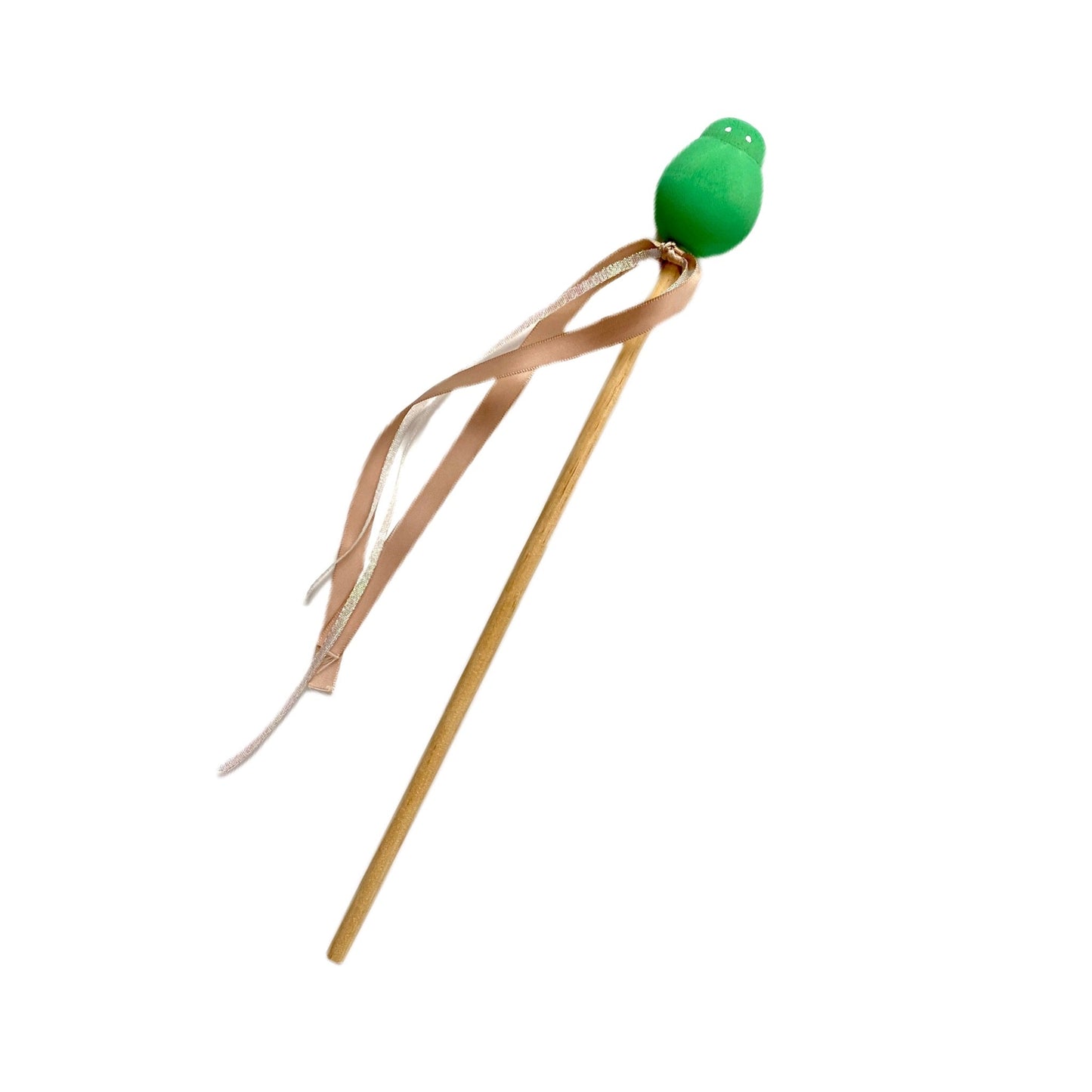 Wooden wand for ladybug costume.